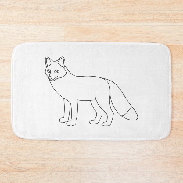 Item preview, Fox Friendly 2 Line Art Gift designed and sold by OneLine Studio.