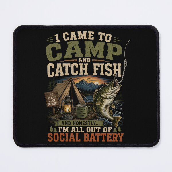 Item preview, I Came to Camp and Catch Fish Funny Fishing, Camping Fisherman Gift designed and sold by Zizo-DR44.
