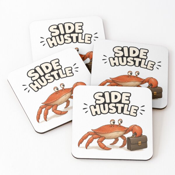 Item preview, Side Hustle | Funny Crab with Briefcase designed and sold by BabiesNanimals.