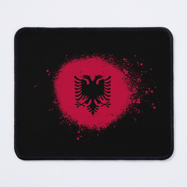 Item preview, Albania Flag Spray Paint Splatter Style designed and sold by DelfDesign.