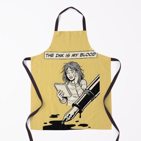 Item preview, Leaking Ink Panicked Writer Comic Poster designed and sold by DuckOddity.