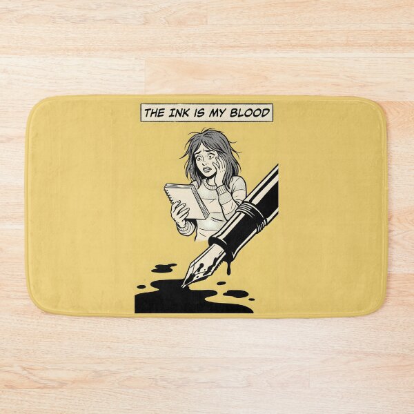 Item preview, Leaking Ink Panicked Writer Comic Poster designed and sold by DuckOddity.