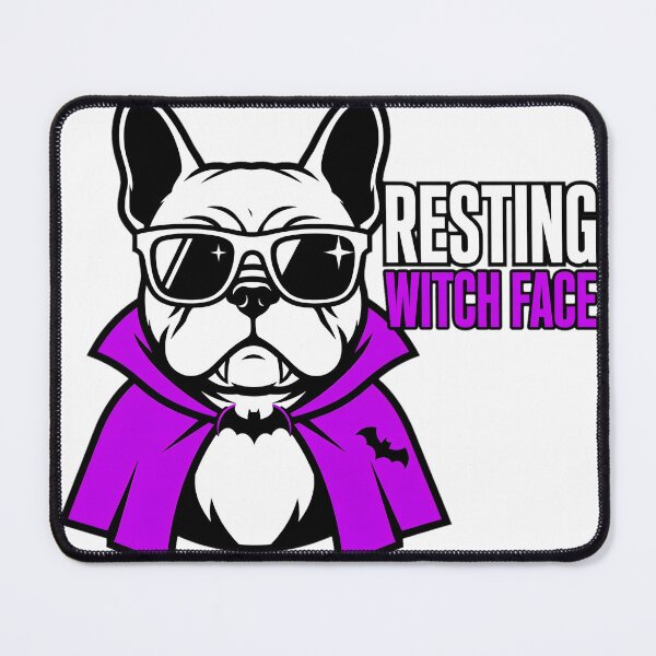 Item preview, Resting Witch Face French Bulldog Halloween Vampire Dog designed and sold by KnrNazimTHREADS.