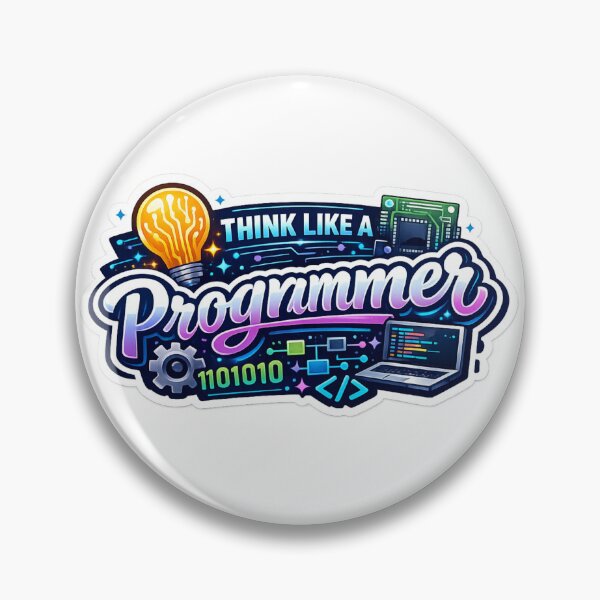 Item preview, Think Like a Programmer Coding Developer Tech Geek Laptop  designed and sold by MR4me.