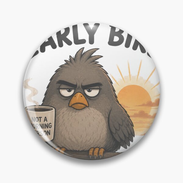 Item preview, The Early Bird | Not a Morning Person Funny Bird designed and sold by BabiesNanimals.