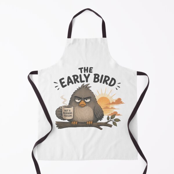 Item preview, The Early Bird | Not a Morning Person Funny Bird designed and sold by BabiesNanimals.