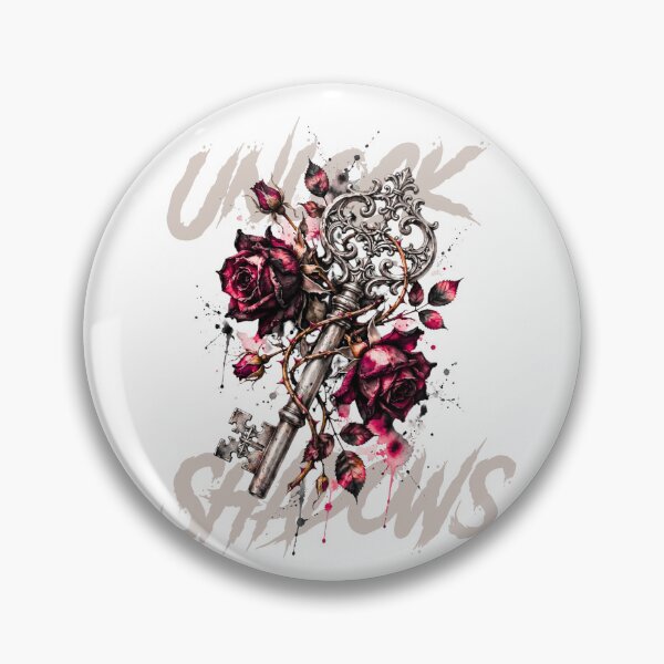 Item preview, Withered Rose & Key - Dark Romance Watercolor designed and sold by Anima Atra.