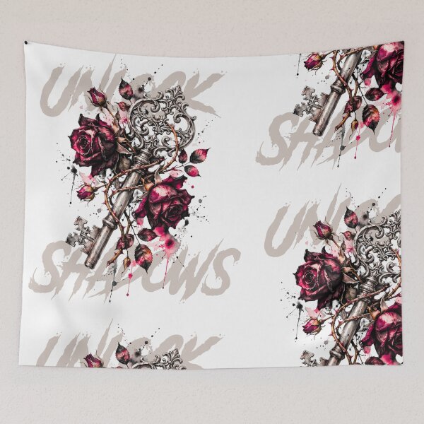 Item preview, Withered Rose & Key - Dark Romance Watercolor designed and sold by Anima Atra.