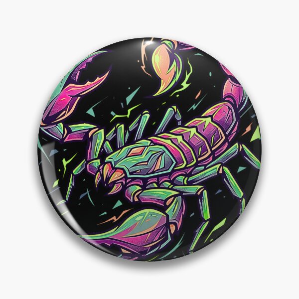 Item preview, Vibrant Neon Scorpion Scorpio Zodiac Graphic Art designed and sold by rich-moda.