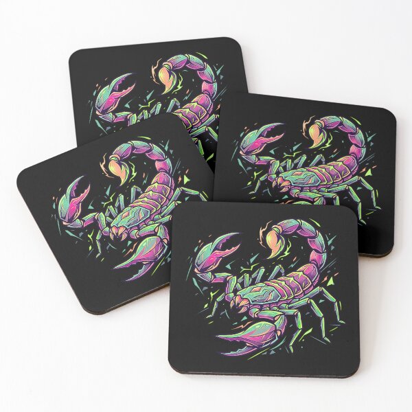 Item preview, Vibrant Neon Scorpion Scorpio Zodiac Graphic Art designed and sold by rich-moda.
