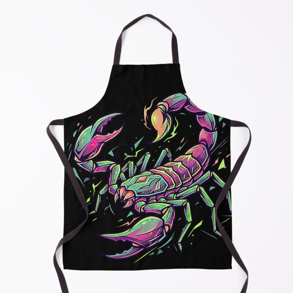 Item preview, Vibrant Neon Scorpion Scorpio Zodiac Graphic Art designed and sold by rich-moda.
