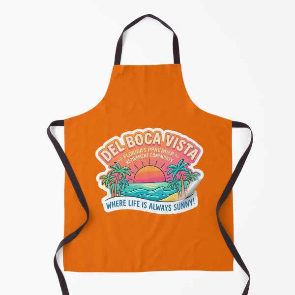 Item preview, Del Boca Vista Retro Sunset - Florida Retirement Community Sticker designed and sold by Amituniqart.