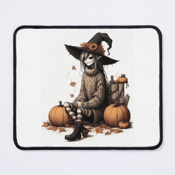 Item preview, Cute cozy elf Whitch scarecrow designed and sold by Lykaon Art.