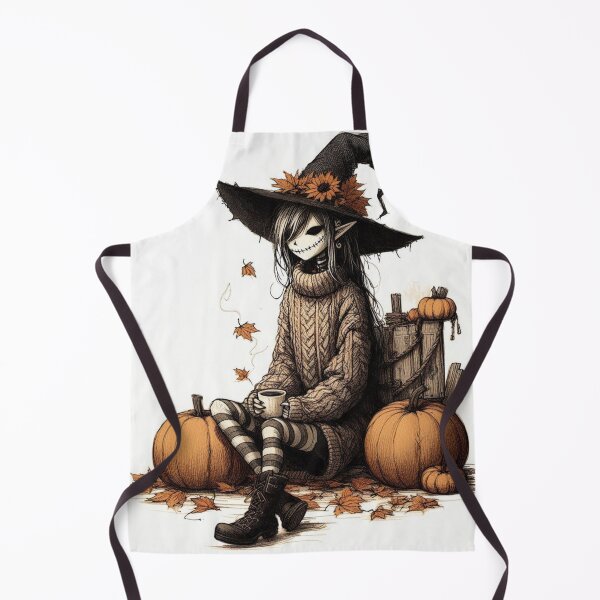 Item preview, Cute cozy elf Whitch scarecrow designed and sold by Lykaon Art.