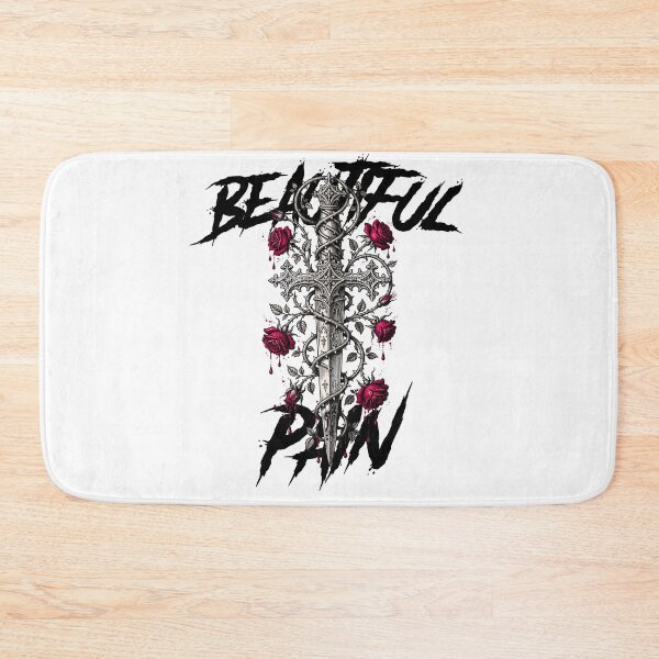 Item preview, Beautiful Pain - Gothic Engraving Quote designed and sold by Anima Atra.