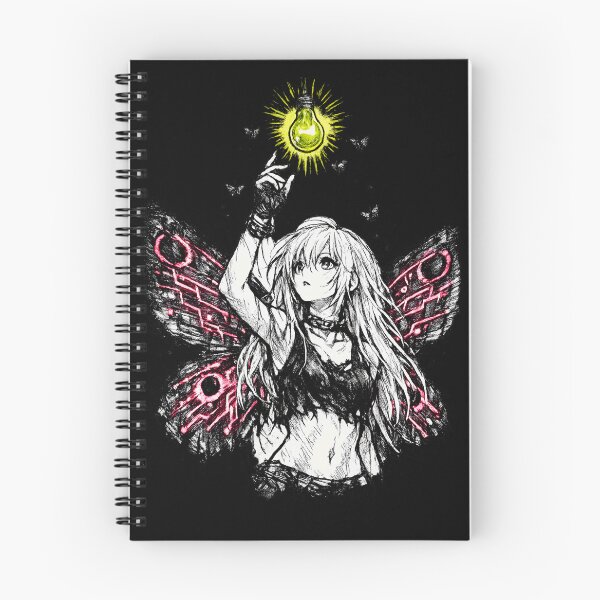 Item preview, Moth to the Neon - Dark Sketch Anime Moth Girl Aesthetic designed and sold by ChrisDuyen19.