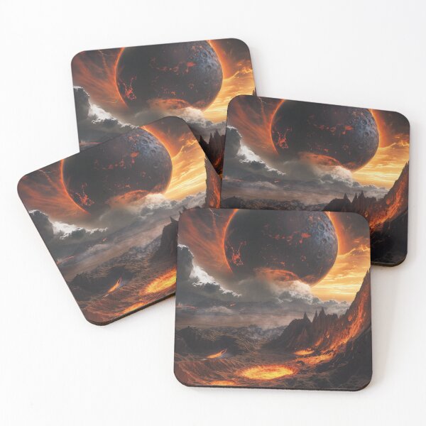 Item preview, Volcanic Planet Lightning Sky designed and sold by QuantumDrift.