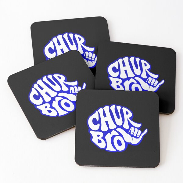 Item preview, Chur Bro | New Zealand Kiwi Slang Typography Design BLUE designed and sold by MY NEW ZEALAND.