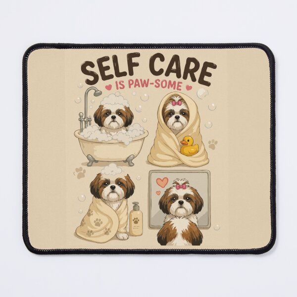 Item preview, Self Care Is Paw-some – Cute Shih Tzu Spa Day Dog Mom designed and sold by PawsAndPallette .