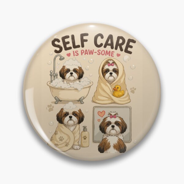 Item preview, Self Care Is Paw-some – Cute Shih Tzu Spa Day Dog Mom designed and sold by PawsAndPallette .