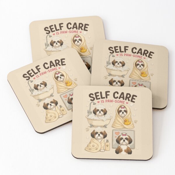 Item preview, Self Care Is Paw-some – Cute Shih Tzu Spa Day Dog Mom designed and sold by PawsAndPallette .
