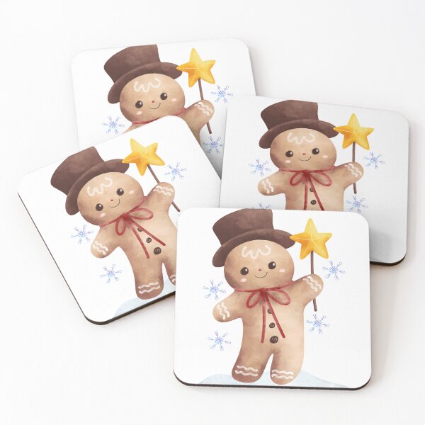 Item preview, Cute Gingerbread Man Christmas Kawaii Design designed and sold by     Sela Art .