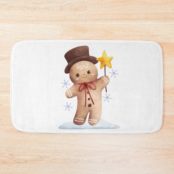 Item preview, Cute Gingerbread Man Christmas Kawaii Design designed and sold by     Sela Art .