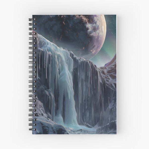 Item preview, Frozen Waterfall Under Cosmic Sky designed and sold by QuantumDrift.