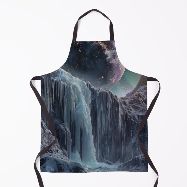 Item preview, Frozen Waterfall Under Cosmic Sky designed and sold by QuantumDrift.