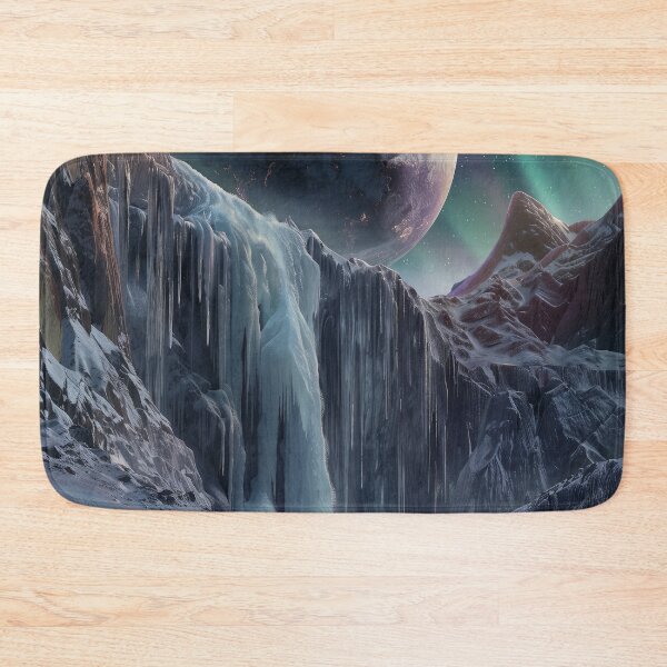 Item preview, Frozen Waterfall Under Cosmic Sky designed and sold by QuantumDrift.