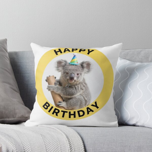 Item preview, Koala happy birthday party hat cake balloons meme memes funny designed and sold by CheeseBlueprint.