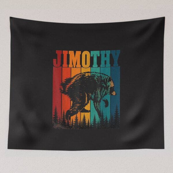 Item preview, Jimothy Funny Bear Vintage Retro Forest Wildlife Personalized Name designed and sold by kiralynstration.