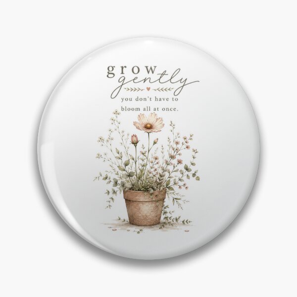 Item preview, Grow Gently | Minimal Botanical Illustration designed and sold by am_khylie.