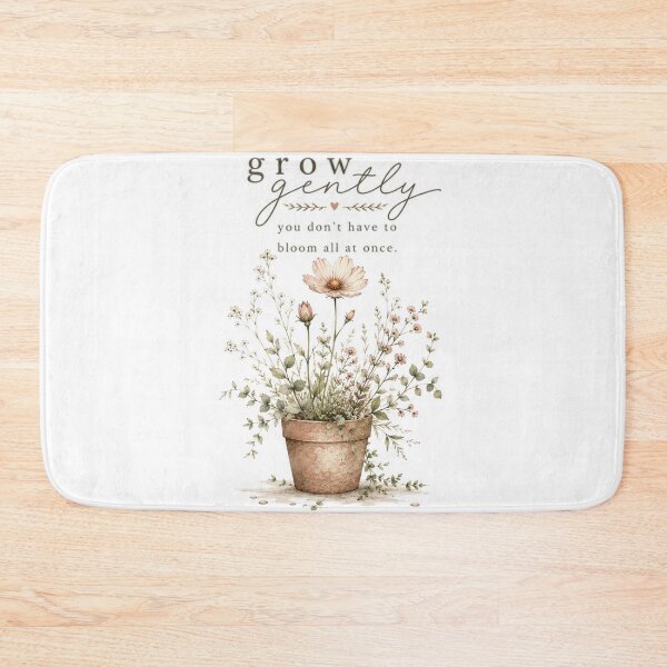 Item preview, Grow Gently | Minimal Botanical Illustration designed and sold by Desvyn.