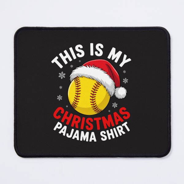 Item preview, Softball Christmas This Is My Christmas Pajama Funny Holiday Gift designed and sold by kiralynstration.