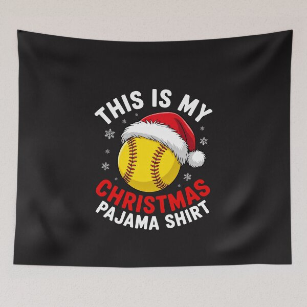 Item preview, Softball Christmas This Is My Christmas Pajama Funny Holiday Gift designed and sold by kiralynstration.