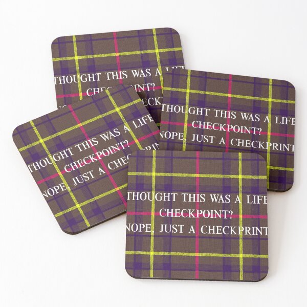 Item preview, Life Checkpoint / Check Print - Vintage Tartan Plaid Quote designed and sold by lifrary365.