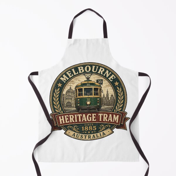 Item preview, Melbourne Heritage Tram Since 1885 Vintage Badge | Retro Australia W-Class Tram Travel Emblem designed and sold by Globalcitytees.