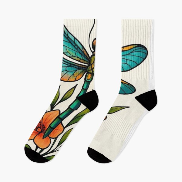 Item preview, Vibrant Dragonfly & Floral Illustration designed and sold by henrysargole23.
