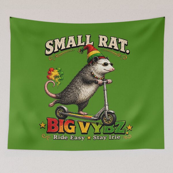 Item preview, Funny Reggae Opossum – Small Rat Big Vybz designed and sold by digitalbob60.