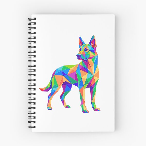 Item preview, Vibrant Geometric Dog Abstract Polygon Mosaic Art designed and sold by rich-moda.