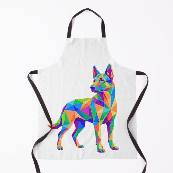 Item preview, Vibrant Geometric Dog Abstract Polygon Mosaic Art designed and sold by rich-moda.