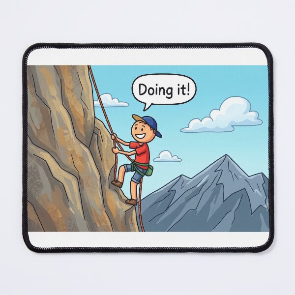 Item preview, doing it! Man montain designed and sold by Chris and Zoe's art shop.