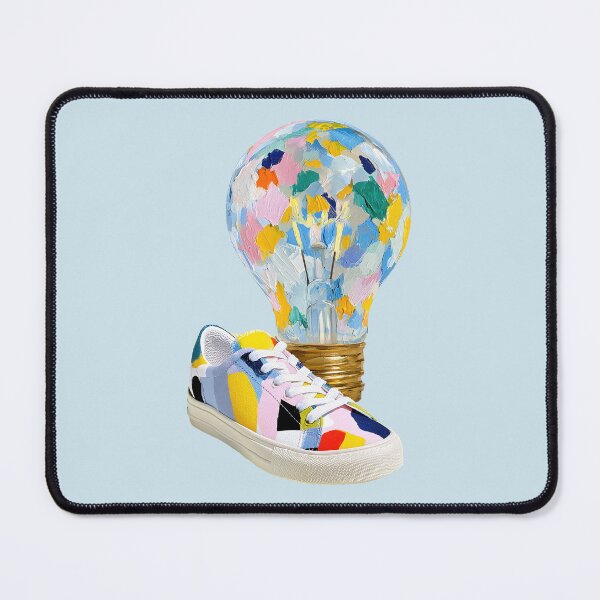 Item preview, Colorful Impasto Paint Lightbulb and Sneaker Art designed and sold by colorful-white.