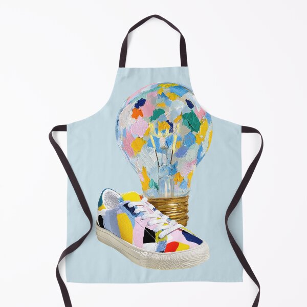 Item preview, Colorful Impasto Paint Lightbulb and Sneaker Art designed and sold by colorful-white.