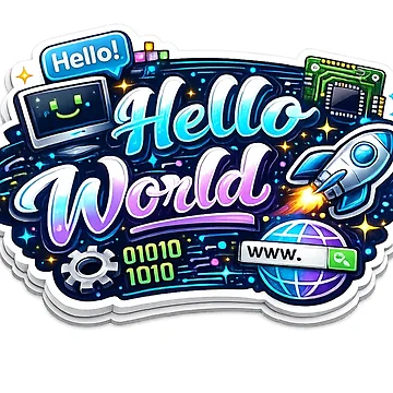 Artwork thumbnail, Hello World Programmer Coding Developer Tech Geek by MR4me