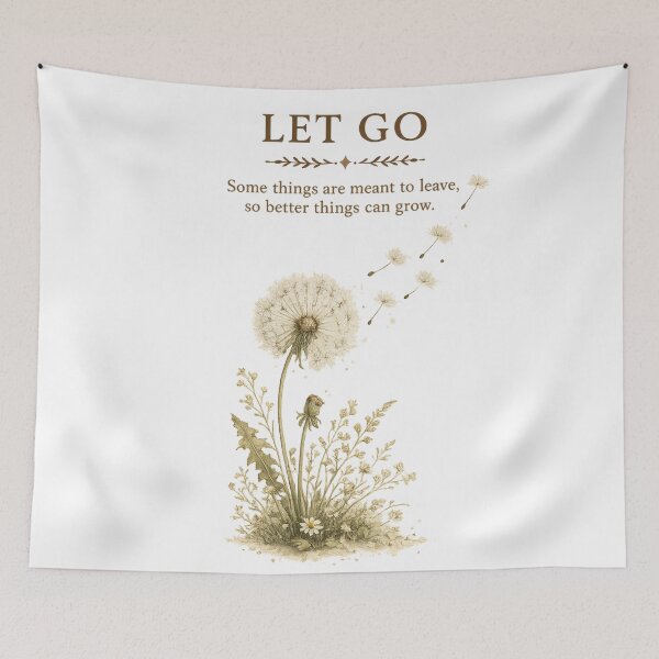 Item preview, Let Go | Minimal Dandelion Illustration designed and sold by am_khylie.