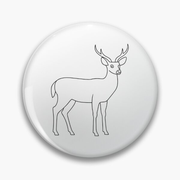 Item preview, Deer Elegant 1 Line Art Gift designed and sold by OneLine Studio.