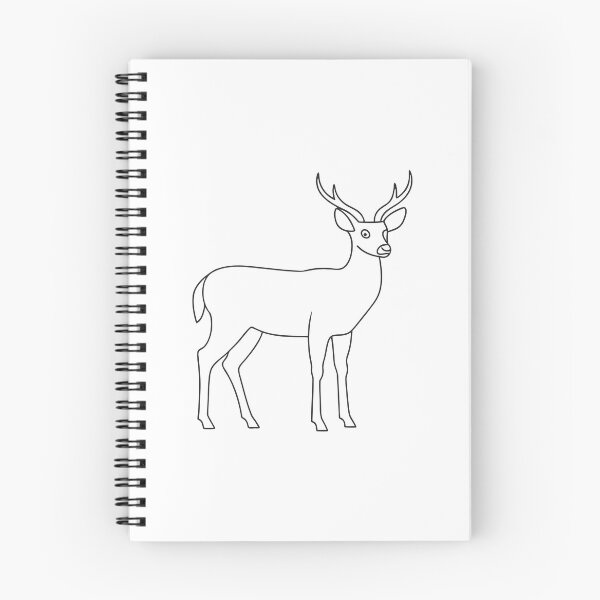 Item preview, Deer Elegant 1 Line Art Gift designed and sold by OneLine Studio.