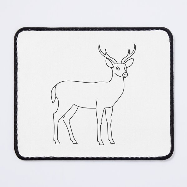 Item preview, Deer Elegant 1 Line Art Gift designed and sold by OneLine Studio.